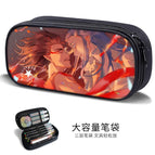 Large-capacity three-layer canvas pencil case-factory direct sales / B58537