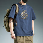 43 blue cotton short sleeves-2783 / S【recommendation 45-57.5kg 】