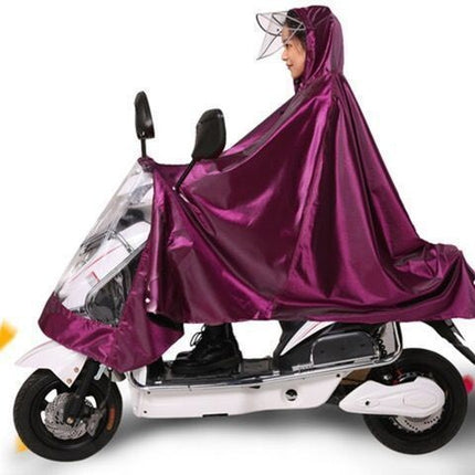 Raincoat Electric Car Long Full-Body All-In-One Parent-Child Raincoat Double Cycling Thickeneded Rainproof Electric Vehicle Poncho