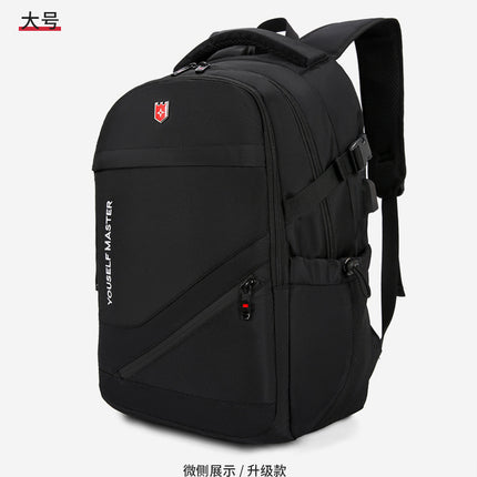 Cross-border Backpack Men's Large Capacity Business Travel Bag Computer Backpack Junior Senior high school College Student Schoolbag New Travel