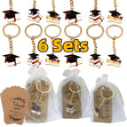 Keychain+cardboard+gauze bag / Doctoral hat a+b+c style 6set (2 pieces each)