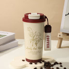(including tax price) / Double-walled coffee mug 530ml - red lily of the valley