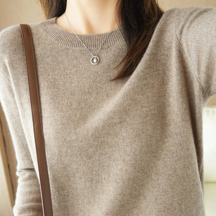 Cross-Border 2025 Autumn and Winter New Base Layer Sweater for Women, Plus Size Women's Clothing, Long-Sleeved Top, Knitwear, Winter Apparel