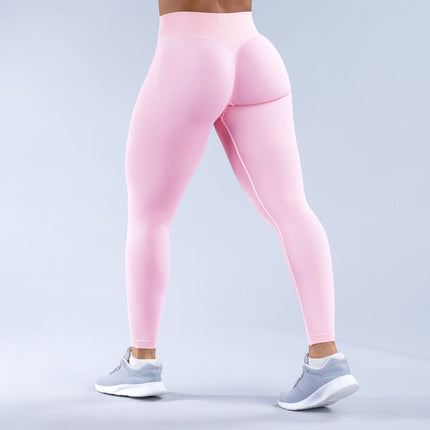 DFYNE Cross-border Explosions Seamless High-elastic Yoga Pants Quick-drying Running Hip-lifting Peach Fitness Pants Sports Yoga Pants