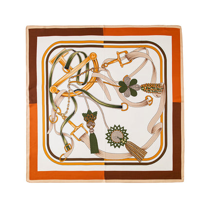 Mulberry Silk Scarf, Old Money Style, Summer Thin Small Scarf, Valentine's Day Gift, Plain Crepe Satin Silk Printed Small Square Scarf
