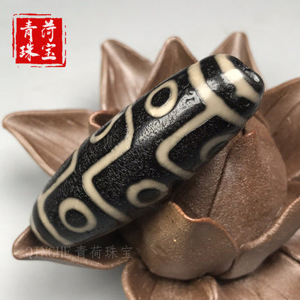 Wholesale High-Quality Xizang Dzi Beads, Old Agate Dragon Dzi Beads, Nine-Eye Dzi Beads, Xizang Agate Dzi Beads, Loose Bead Accessories