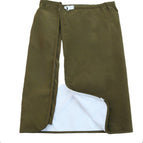 Olive green zipper diaper skirt / 165m [ 53.3-73.3cm waist]