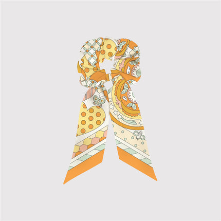 Korean style spring new twill silk hair band hair accessories wholesale women's all-match decorative ponytail hair tie rope girl hair tie