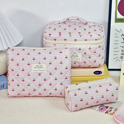 Large-Capacity Partitioned Makeup Bag, High-End Portable Storage Bag, Wholesale in Stock, Exclusively for Cross-Border Sales, Supports Labeling and Dropshipping