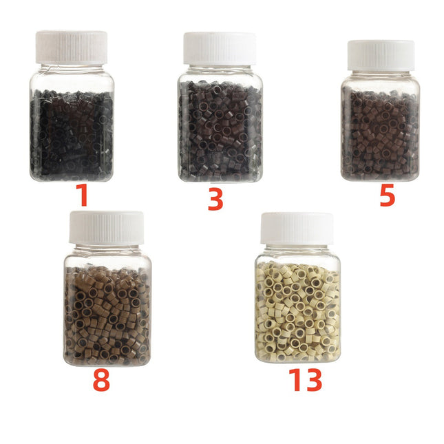 4.5x 2.7x 3.0 hair ring aluminum hair buckle aluminum wig ring hair buckle tool 1000 tablets a bottle