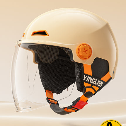 [Aerozen1.0 Helmet] Women's Electric Bike Helmet with 3C Certification, Men's Half Helmet for Motorcycle Riding, Starry Sky Edition