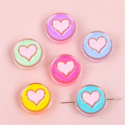 Acrylic love five-pointed star drop oil cartoon accessories DIY bracelet material homemade mobile phone case key chain hanging chain