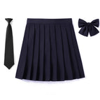 Pure (dark blue) skirt + bow tie + tie / 140CM