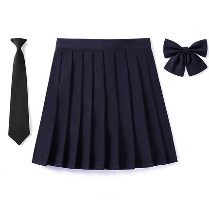 Factory Outlet in stock New High Waist Japanese plus size Animation Pleated Skirt Spring and Autumn COS Class Uniform School Uniform Men's and Women's Skirt
