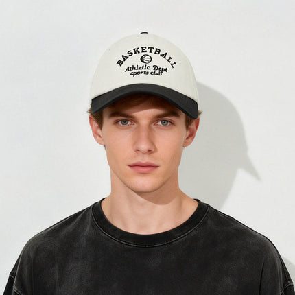 2026 Rongmei Spring/Summer Unisex Large Head Circumference Color-Block Baseball Cap, Face-Slimming Sunshade Cycling Sun Hat