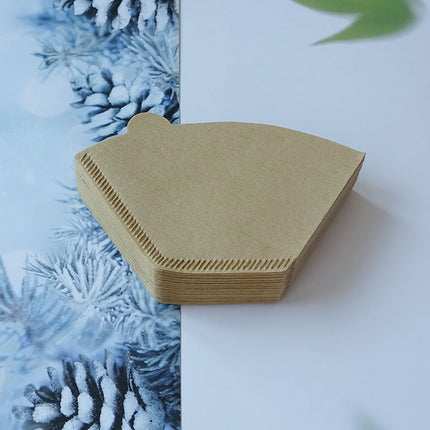 102 Coffee Filter Paper Drip Filter Cup V60 Coffee Powder Filter Paper Hanging Ear Pot Conical Round Bowl-Shaped Coffee Machine Filter Paper