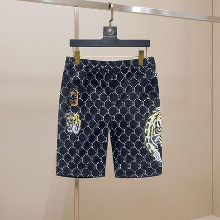 2025 Summer Men's Thin Fashion Casual Sports Shorts Trendy Full Print Beach Floral Versatile Shorts