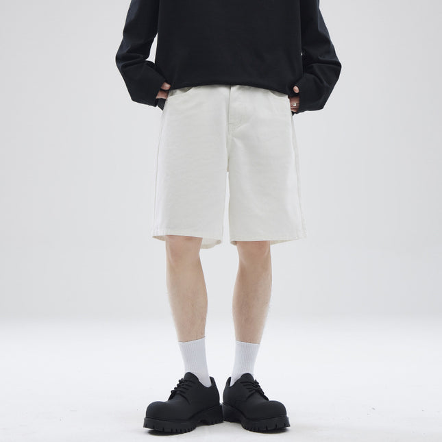LKTM Men's# American Retro vintage Straight Pants Men's Niche Couples Joker Simple Casual Shorts