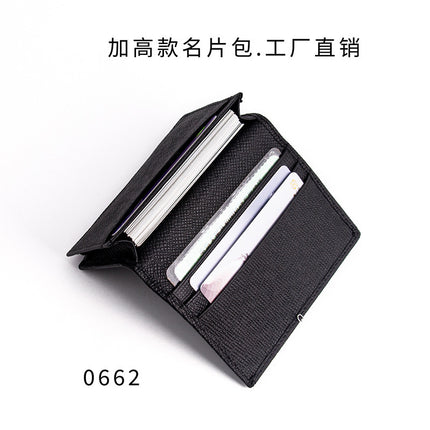 in stock Japanese classic high-rise leather business card bag head layer cowhide business large capacity Japanese business card bag wholesale