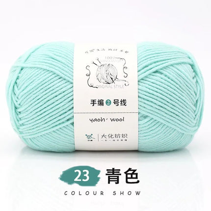 Doll hand-knitted No. 2 handmade wool woven scarf HAT medium thick coat stick needle DIY6 strand wool wholesale