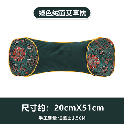Tiktok hot heating Wormwood bone pillow Wormwood pillow Ice Silk bone cool pillow multifunctional cervical pillow factory wholesale