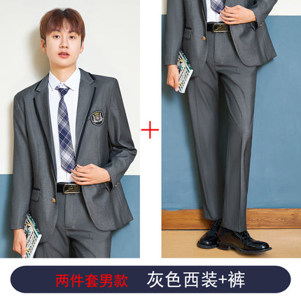 Jk Uniform Female Kindergarten Teacher Uniform Wholesale Autumn New Junior High School Dress Class Uniform British Preppy Style Suit Suit Male