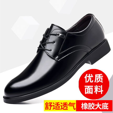 Men's Leather Shoes 2026 New Model Men's Business Formal Shoes Non-Slip Height-Increasing Shoes Foreign Trade Original Order One-Piece Dropshipping Soft
