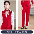 Red vest + 5033 red pants / S