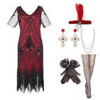 Red and black six-piece set / S