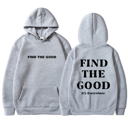 Foreign Trade Women's Velvet Sweatshirt Plain Letter Print Kangaroo Flap Pocket Pants Drawstring Print Hoodie