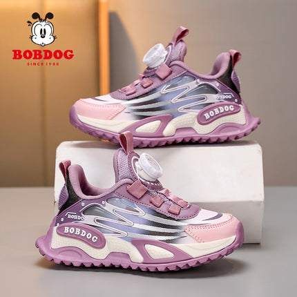 Babudou Girls' Shoes Fashionable Princess Versatile 2026 Spring and Autumn New Leather Waterproof Mesh Breathable Sneakers