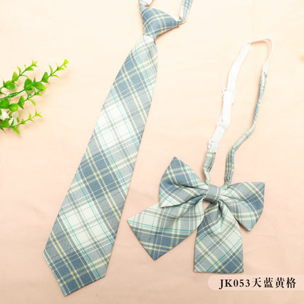 JK Uniform Accessories Tie-Free Collar Flower Suit Flat Corner Bow Tie Feather Root Small Thing Collocation New Korean Style College Style
