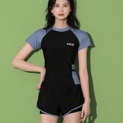 [Hot-Selling Item] Women's Swimsuit Split Large Size Fat mm Conservative Student High-End Hot Spring Boxer Swimsuit
