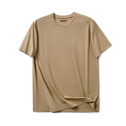 Comfortable! Z home 3D six-piece vertical cutting 220G liquid ammonia silk soft cotton round neck T-shirt men's and women's new short sleeves