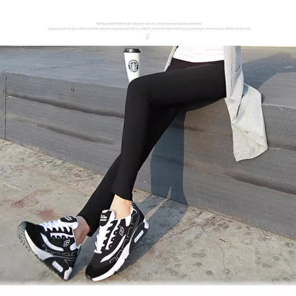 Twill back pocket spring and autumn leggings outer wear thin tight women's pants plus size small feet stretch pants women's pants