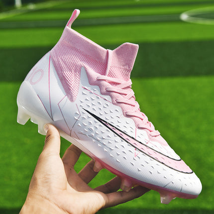 New Cross-Border Large-Size Adult Soccer Shoes for Practical Use, Youth Long-Stud Ag, Multi-Stud Tf Student Training Shoes, Mid-Top