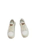 Genuine Leather Retro Sneakers for Women 2025 Spring & Fall New Niche High-Bottom Soft-Soled White Shoes Flats-Soled Sports and Casual Shoes
