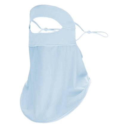 New Summer Sun Protection Mask for Women, Full Face Anti-Uv Ice Silk Face Mask, Breathable Mask, Neck Protection Integrated Veil