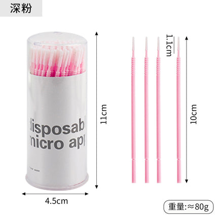 New wholesale long head cotton swab eyelash tattoo nail cleaning cotton swab eyelash disposable long thread cotton swab