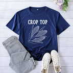 Navy Blue (White font) / S