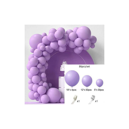Amazon Macaron Solid Color Balloon Package Garland Wedding Birthday Party Balloon Chain Set Wedding Essential