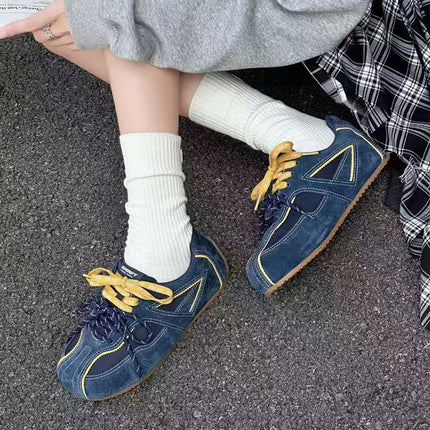 In-Stock Kapibara Genuine Leather Women's Trainers Autumn New Casual Versatile Sneakers