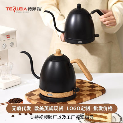Cross-border kettle hand coffee pot food grade stainless steel slender mouth electric kettle tea gooseneck pot new