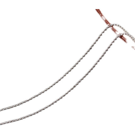 Stainless Steel Color-Preserving Bead Chain Round Bead Chain Bulk Semi-Finished Chain DIY Necklace Clavicle Chain Jewelry Material Bead Chain