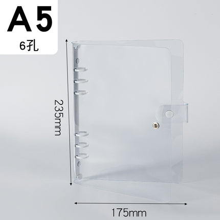 Binder storage book A5/A6/A7 color metal custom loose-leaf booklet PVC folder storage book
