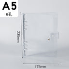 A5 white clip white buckle pvc binder