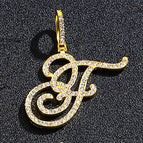 Gold single letter F
