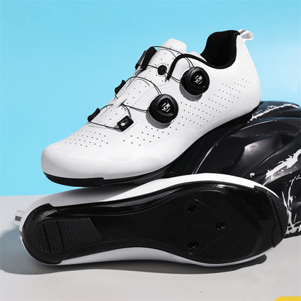 Cross-border foreign trade bicycle shoes cycling shoes men and women road bike lock shoes mountain bike booster shoes hard bottom wholesale