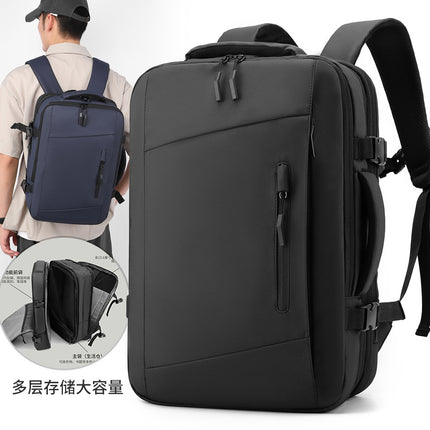Cross-border New Men's Backpack Travel Bag Expanding Business Bag Large Capacity Backpack Short-distance Business Travel Computer Bag