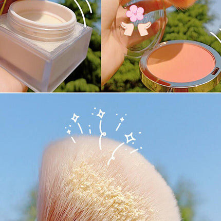 Rose Gold Powder Blush Brush Professional Make Up Brush Large Cosmetic Face Cont Cosmetic Face Cont brocha colorete Make Up Tool